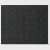 Papier Cadeau Tout Black Exotic Python Snakeskin (Plat)