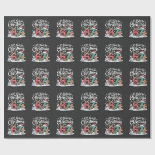 Papier Cadeau Tout ce que je veux pour Noël c'est 67 Six Sept Mè
