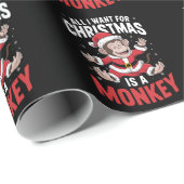 Papier Cadeau Tout ce que je veux pour Noël, c'est un Amant sing (Coin rond)