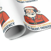 Papier Cadeau Tout ce que je veux pour Noël est une fréquence cl (Coin rond)