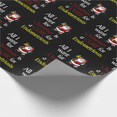 Papier Cadeau Tout Ce Que Je Veux Pour Noël/Père Noël...Endometr (Coin)