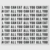 PAPIER CADEAU TOUT CE QUE VOUS POUVEZ MANGER (Plat)