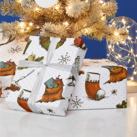 Papier Cadeau Tout ce qui est Noël (Vacances)