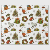 Papier Cadeau Tout ce qui est Noël (Plat)