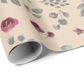 Papier Cadeau Tout est Rosie (Coin rond)