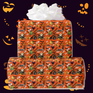 Papier Cadeau Tout Halloween Joyeux Anniversaire NOM Mignon