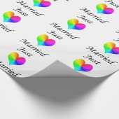 Papier Cadeau Tout juste mariés (Coin)