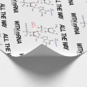 Papier Cadeau Tout Le Chemin Avec L'ARNm Messenger ARN Bio Moléc (Coin)