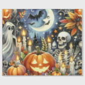Papier Cadeau Tout le collage Halloween (Plat)
