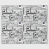 Papier Cadeau Toutes les bonnes choses au sujet de vous (Plat)