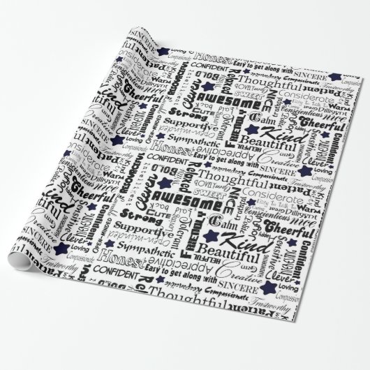 Papier Cadeau Toutes les bonnes choses au sujet de vous (Déroulé)