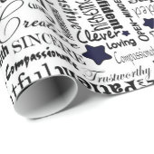 Papier Cadeau Toutes les bonnes choses au sujet de vous (Coin rond)