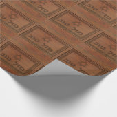 Papier Cadeau Tov Mazel en bois sculpté (Coin)