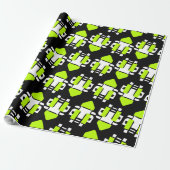 Papier Cadeau Toxic Neon Wrapping Paper (Déroulé)