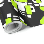 Papier Cadeau Toxic Neon Wrapping Paper (Coin rond)