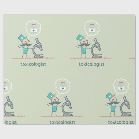 Papier Cadeau Toxicologue (Plat)