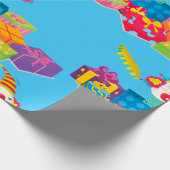 Papier Cadeau Toy Clown Dans Une Boîte Enveloppant Papier