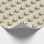 Papier Cadeau Toy Fox Terrier Peinture - Cute Original Chien Art (Coin)