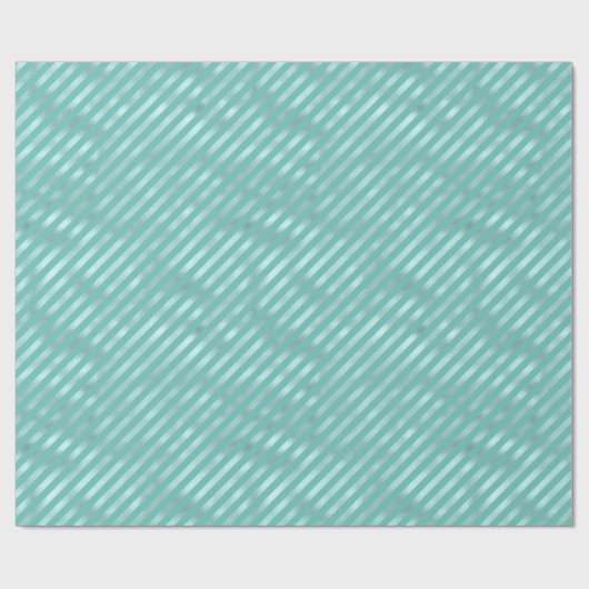 Papier Cadeau Tracées de menthe (Plat)
