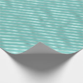 Papier Cadeau Tracées de menthe (Coin)