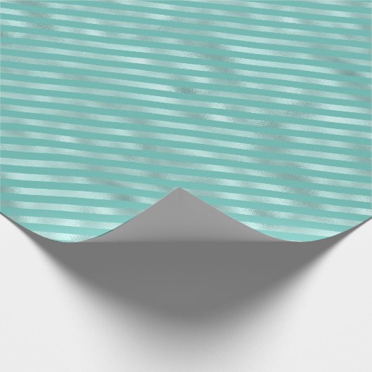 Papier Cadeau Tracées de menthe (Coin)