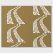 Papier Cadeau Traces de pneus (Plat)