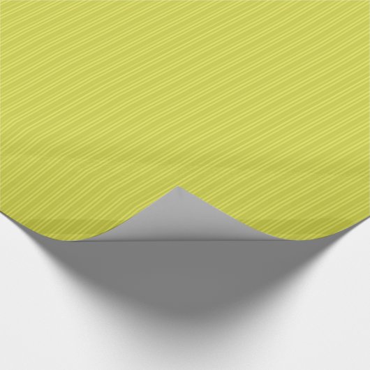 Papier Cadeau Traces verticales Chartreuse Jaune Vert (Coin)