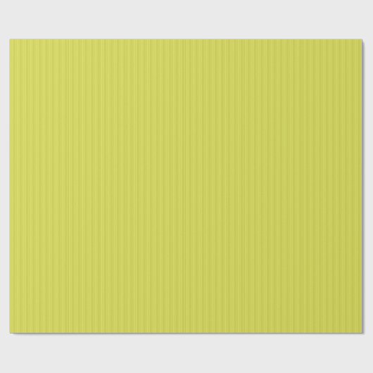 Papier Cadeau Traces verticales Chartreuse Jaune Vert (Plat)