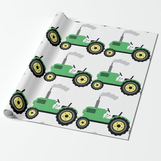 Papier Cadeau Tracteur agricole (Déroulé)