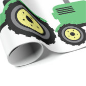 Papier Cadeau Tracteur agricole (Coin rond)