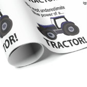 Papier Cadeau Tractor Power Tracteur (Coin rond)
