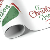 Papier Cadeau Tradition de Noël (Coin rond)