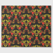 Papier Cadeau Traditional Russian seamless pattern with berries (Plat)