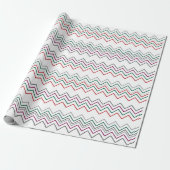 Papier Cadeau Traditionnel Noël tendance & chic Zig zag (Déroulé)