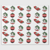 Papier Cadeau Traditionnel - Snowman - Blanc (Plat)