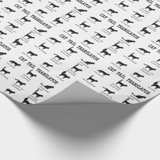 PAPIER CADEAU TRADUCTEUR TAIL CAT (Coin)
