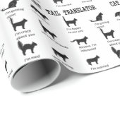 PAPIER CADEAU TRADUCTEUR TAIL CAT (Coin rond)