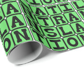 Papier Cadeau Traduction latine (Coin rond)