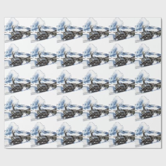 Papier Cadeau train (Plat)