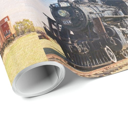 Papier Cadeau Train 1 (Coin rond)