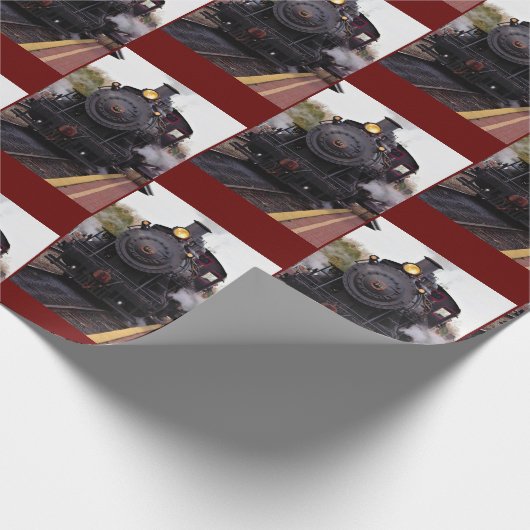 Papier Cadeau Train à vapeur (Coin)
