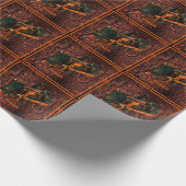 Papier Cadeau Train à vapeur industriel Steampunk (Coin)