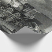 Papier Cadeau Train à vapeur vintage (Coin)