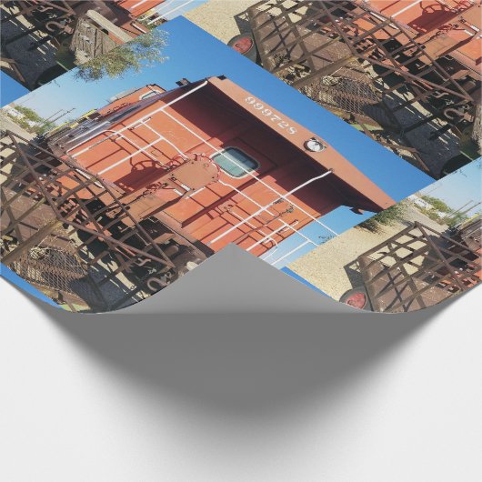 Papier Cadeau Train Caboose (Coin)