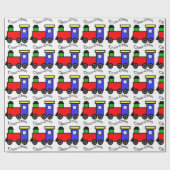 Papier Cadeau Train Choo-Choo (Plat)