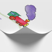 Papier Cadeau Train de Choo Choo (Coin)