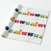 Papier Cadeau Train de dessin (Déroulé)