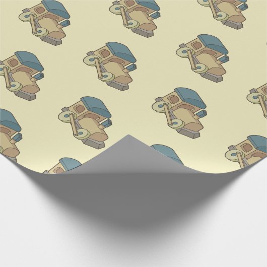 Papier Cadeau Train de jouets (Coin)