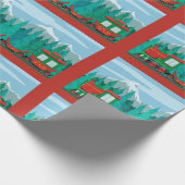 Papier Cadeau Train de Noël (Coin)