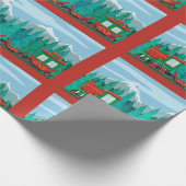 Papier Cadeau Train de Noël (Coin)